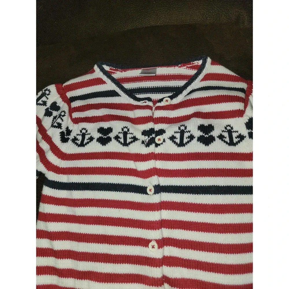 Gymboree bon voyage anchor short sleeve sweater size‎ 8